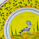 Animali prezzemolo su giallo,