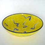 Decor: LZY001 Lizards on Yellow