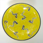 Decor: LZY001 Lizards on Yellow