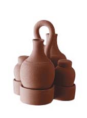 Juego de aceite, vinagre, sal y pimienta