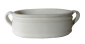 Maceta oval plana